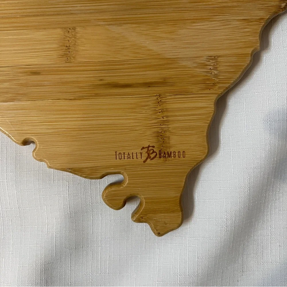 Totally Bamboo South Carolina Cutting Charcuterie Board With Cities Wood Hang